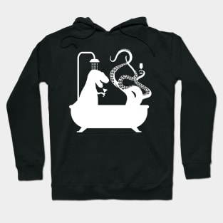 T Rex and Kraken Bath Buddies Hoodie